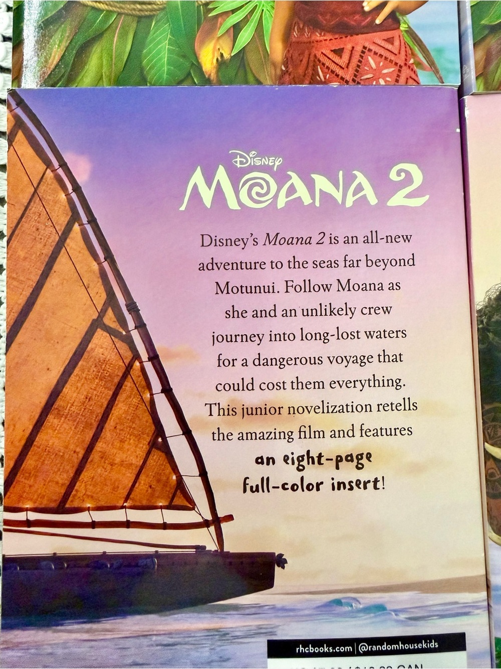 Disney Moana 2 Junior Novelization Lot Bundle (4 Books) New - Picture 4 of 5